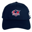 The Nebraska Rugby Referee Society Flexfit Drill Cap by EMB Canterbury features the society logo on the front, a white CCC logo on the side, and a curved brim for a timeless look.