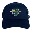 The Kingwood Rugby Flexfit Drill Cap by Canterbury from EMB Canterbury features the club crest on the front, a white CCC logo on the side, and delivers classic Flexfit comfort and style in navy blue.