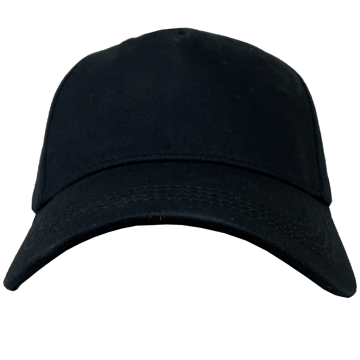 A black World Rugby Shop Flexfit Drill Cap by Canterbury with a curved brim, viewed from the front.