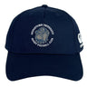 The Georgetown University RFC Flexfit Drill Cap by EMB Canterbury features "Georgetown University Rugby Football Club" and an embroidered bulldog logo on the front, with a "CCC" logo on the side.