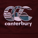 The Canterbury Uglies Red Reversible Bucket Hat features the brand’s logo—three stylized C’s with stripes—displayed above “canterbury” on a maroon fabric background.