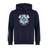 The Milwaukee Barbarians Rugby Club Hoodie by WRS Canterbury features a front crest, “Milwaukee Barbarians” text, white sleeve graphic, and drawstrings—ideal for rugby fans and players.