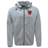 Charlotte Cardinals Rugby Club Tempo Vapodri Full-Zip Hoodie with EMB Canterbury branding and sports team logos on the chest.