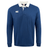 Canterbury blue cotton polyester rugby jersey with white collar and an embroidered CCC logo on the right chest.