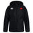 The Angry Newts Club Vaposhield Stadium Jacket by EMB Canterbury features a zip front, white Canterbury logo on the right chest, red cartoon dragon logo on the left chest, and water-repellent fabric to keep you dry.