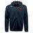 The Angry Newts Tempo Vapodri Full-Zip Hoodie by EMB Canterbury is a black, moisture-wicking hoodie featuring a red dragon logo on the left chest and a white EMB Canterbury logo on the right shoulder.