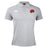 Light gray Angry Newts Waimak Polo by EMB Canterbury with a red snake logo on the left chest and a white Canterbury logo on the right—ideal for fans of classic men's rugby polo style.