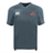The Raleigh Venom Vapodri Evader Jersey by EMB Canterbury features a gray design with "Canterbury" text and logo on the right shoulder, and "VENOM" plus a flame logo on the left chest. VapoDri technology ensures top performance, perfect for Rugby World Cup enthusiasts or fans of this premium jersey.