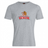 The Raleigh Venom Club Plain Tee by WRS Canterbury is a gray cotton blend T-shirt with the Raleigh Rugby Venom logo—featuring a coiled snake above "VENOM." Ideal for fans and customizable via CCC Club for your unique style.