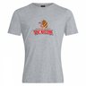 The Raleigh Venom Club Plain Tee by WRS Canterbury is a gray cotton blend T-shirt with the Raleigh Rugby Venom logo—featuring a coiled snake above "VENOM." Ideal for fans and customizable via CCC Club for your unique style.