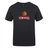 The Raleigh Venom Club Plain Tee by WRS Canterbury features a coiled red snake, rugby ball, and bold "Raleigh Rugby Venom" text in red and yellow. Made from a premium cotton-heavy blend, it's ideal for fans seeking stylish wardrobe customization.