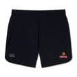 Enjoy the unmatched lightweight comfort of the Raleigh Venom Women's Elite Woven Short by EMB Canterbury, offering an adaptive fit with the Canterbury logo on the left and a striking "Venom" emblem on the right.