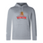The Raleigh Venom Club Lightweight Hoodie by WRS Canterbury is gray with a "Raleigh Rugby Venom" logo of a stylized snake and rugby ball on the chest. This polyester hoodie includes a kangaroo pocket for storage.