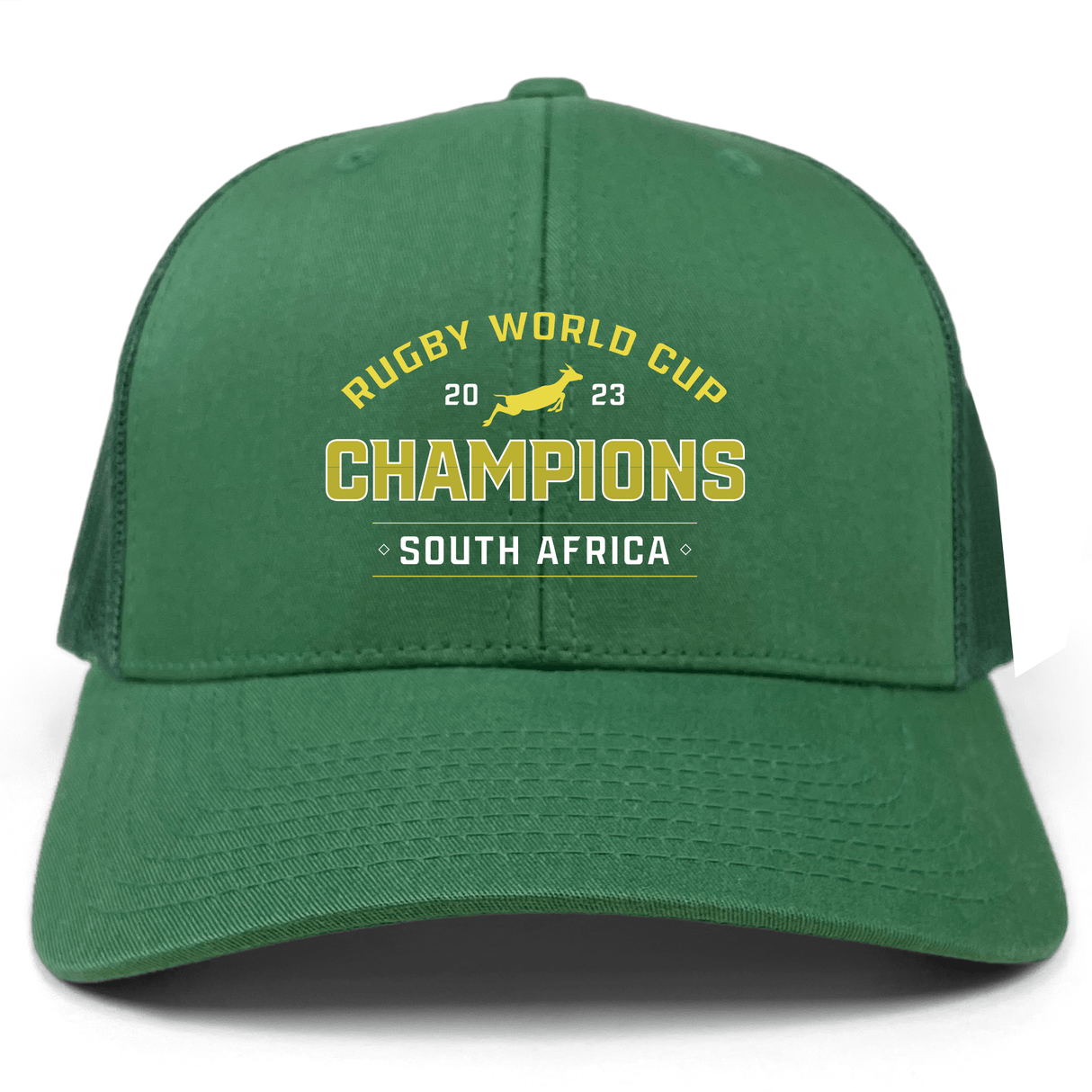 EMB Alpha Broder's South Africa RWC 23 Champions Retro Trucker Cap.