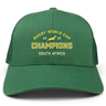 EMB Alpha Broder's South Africa RWC 23 Champions Retro Trucker Cap.