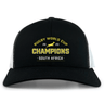 EMB Alpha Broder South Africa RWC 23 Champions Retro Trucker Cap.