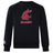 The Washington State University Club Crew Sweatshirt by WRS Canterbury is a black ultra-soft sweatshirt with a maroon WSU cougar head logo and "RUGBY" on the chest, plus an embroidered CCC logo on the left sleeve.