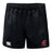 The EMB Canterbury Washington State University Professional Polyester Rugby Short features an elastic waistband, white Canterbury logo on the left leg, and red WSU Rugby logo on the right—ideal for serious rugby players.