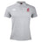 The Washington State University Waimak Polo by EMB Canterbury is a light gray short-sleeve rugby polo with a collar, featuring a white Canterbury logo and a red WSU rugby logo on the chest.
