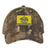 Berkeley RFC Realtree Camo Cap featuring a yellow rectangular patch with a blue bear, the text “BERKELEY RFC est. 2004”, and blue horizontal stripes.