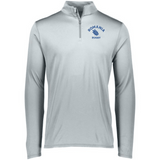 A men's Nations of Rugby Romania Rugby 1/4 Zip Pullover sweatshirt with a blue EMB Augusta logo.