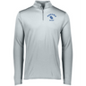 A men's Nations of Rugby Romania Rugby 1/4 Zip Pullover sweatshirt with a blue EMB Augusta logo.