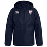 Cincinnati Rookie Rugby Club Vaposhield Stadium jacket by EMB Canterbury with a hood, featuring the EMB Canterbury logo on the right chest and a "rookie" badge on the left chest.