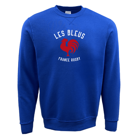 A Les Bleus France Rugby Fleece Crewneck Sweatshirt by WRS Augusta.