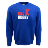 Show your love for USA Rugby with this vintage WRS Augusta USA Rugby Throwback Fleece Crewneck Sweatshirt. Made in a royal blue color, this WRS Augusta USA Rugby Throwback Fleece Crewneck Sweatshirt is perfect for any fan or player. Wear it proudly.