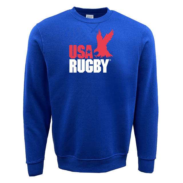Show your love for USA Rugby with this vintage WRS Augusta USA Rugby Throwback Fleece Crewneck Sweatshirt. Made in a royal blue color, this WRS Augusta USA Rugby Throwback Fleece Crewneck Sweatshirt is perfect for any fan or player. Wear it proudly.