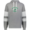 The WRS Augusta Nations of Rugby South Africa Jackson Way Hoodie is grey with white sleeve stripes, a green "South Africa Rugby" logo, and a bold leaping antelope graphic on the chest.