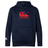The Canterbury Samoa CCC Club Lightweight Hoodie by WRS Canterbury is a navy hoodie featuring a bold red logo with Samoan flag elements on the chest and a smaller sleeve logo, crafted from high-quality polyester for everyday wear.