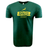 Green cotton fabric Nations of Rugby South Africa Brush Stroke Supersoft Tee 24 with WRS LAT logo and a silhouette of a rugby player.