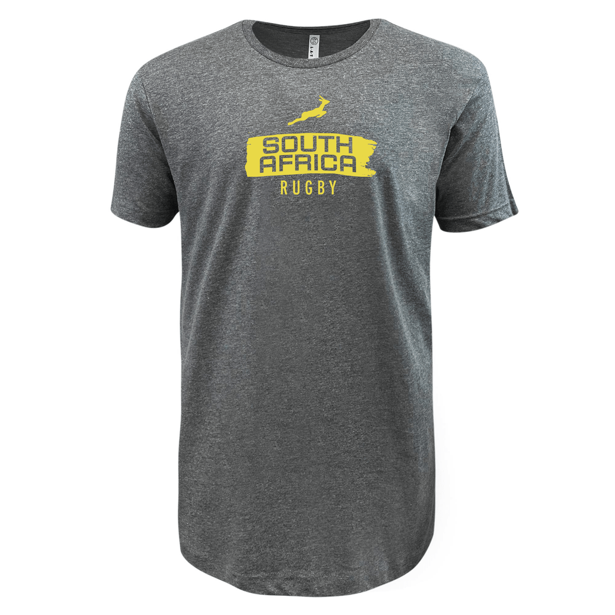 Nations of Rugby South Africa Brush Stroke Supersoft Tee 24 with a WRS LAT logo on the front.