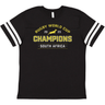 A WRS LAT South Africa RWC 23 Champions Football Tee with white stripes.