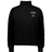 The EMB Augusta Women's Nations of Rugby Samoa Jackson Way Pullover is a black cropped quarter-zip fleece with a white "Samoa Rugby" logo and shield emblem on the left chest.