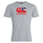 The Canterbury Samoa CCC Flag Club T-Shirt by WRS Canterbury is a gray tee made from a soft cotton blend, featuring a red Canterbury Kiwi Logo with a stylized CCC and stars above the word "canterbury.