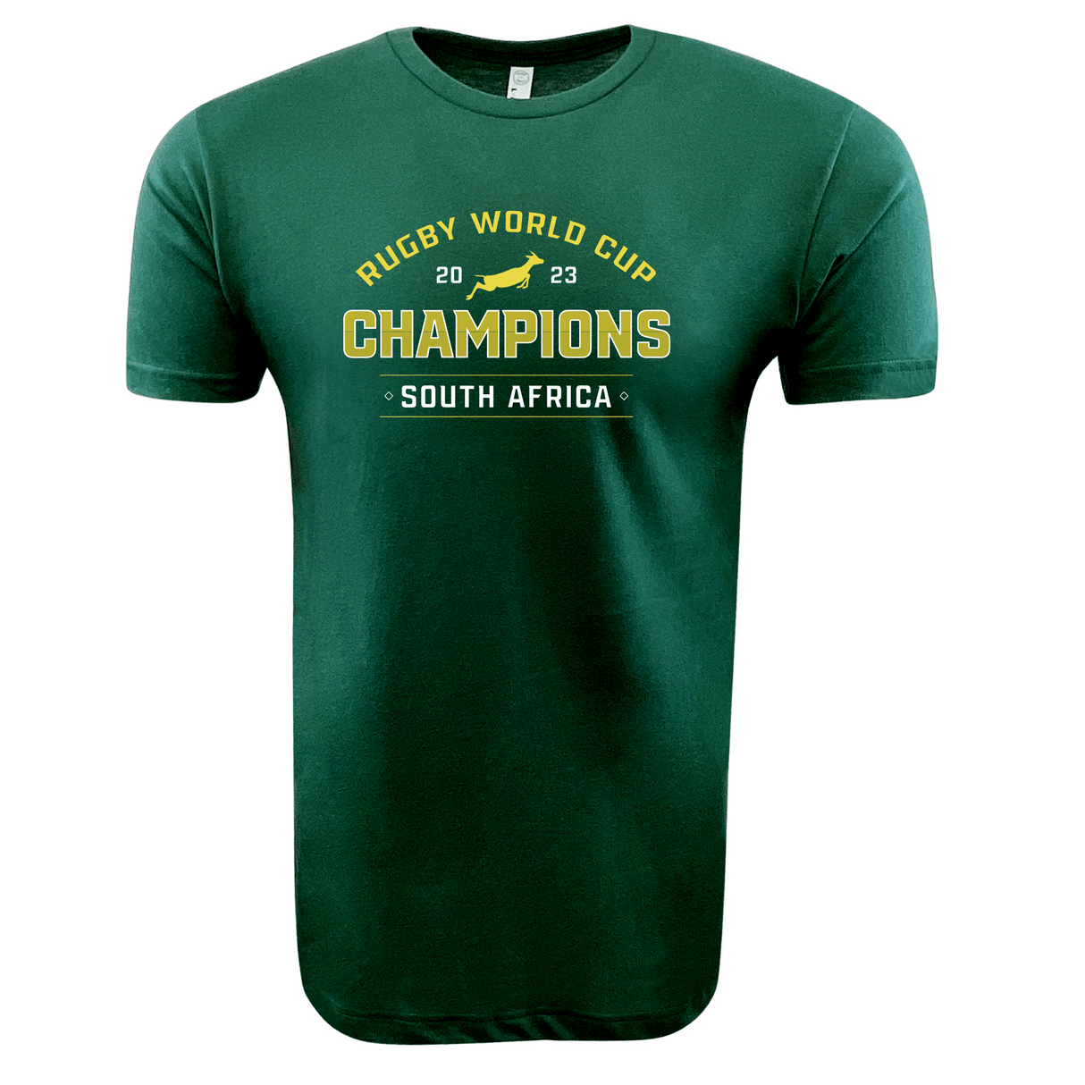 WRS LAT South Africa Rugby World Cup 23 Champions Supersoft Tee World Rugby Shop XL Black