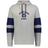 The WRS Augusta Nations of Rugby Scotland Jackson Way Hoodie is light grey with navy "SCOTLAND RUGBY" text, a thistle logo on the front, and stylish navy sleeve bands.