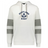 The WRS Augusta Nations of Rugby Scotland Jackson Way Hoodie features grey sleeve bands, a front pocket, cozy hood, and displays the Scotland Rugby logo with a thistle and bold navy text on the chest.
