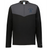 The EMB Augusta Nations of Rugby Scotland Sideline Grid 1/4 Zip Pullover features a black body, gray yoke, quarter-zip collar, and "Scotland Rugby" chest logo—perfect for any rugby fan's apparel collection.