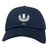 The Nations of Rugby Scotland Vintage Dad Cap by EMB S&S Activewear features navy blue fabric, a white thistle emblem, and "1871" embroidered on the front—an ideal classic for any Rugby Nation supporter.
