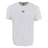 The Scotland Vintage Comfort Tee by EMB S&S Activewear is a plain white short-sleeved shirt with a small navy blue embroidered laurel wreath and "SPT" logo on the chest, inspired by classic Scottish vintage style.
