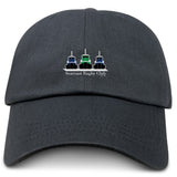 The Seacoast Rugby Club Adult Low-Profile Cotton Twill Dad Cap by EMB S&S Activewear features three boat icons and "Seacoast Rugby Club" embroidered on the front.