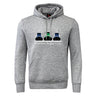 The Seacoast Rugby Club Club Hoodie by WRS Canterbury is a gray hoodie featuring three boats in blue, black, and green above the "Seacoast Rugby Club" text.