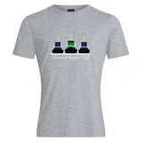 The Seacoast Rugby Club Club Plain Tee by Canterbury from WRS Canterbury is a gray cotton blend t-shirt with three tugboats and “Seacoast Rugby Club” text on the front—ideal comfortable wear for fans and players.
