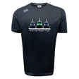 The Seacoast Rugby Club Tempo Vapodri T-Shirt by WRS Canterbury features three tugboats above the club name on a black sports tee. Made from moisture-wicking fabric for comfort, it's ideal for both on and off the field.