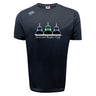 The Seacoast Rugby Club Tempo Vapodri T-Shirt by WRS Canterbury features three tugboats above the club name on a black sports tee. Made from moisture-wicking fabric for comfort, it's ideal for both on and off the field.