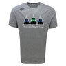 The Seacoast Rugby Club Tempo Vapodri T-Shirt by WRS Canterbury features three illustrated tugboats in blue, black, and green above "Seacoast Rugby Club" in white, offering advanced moisture wicking for all-day comfort.