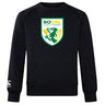 The SoCal Youth Rugby Club Crew Sweatshirt by WRS Canterbury features a black design, a green, yellow, and white "SOCAL YOUTH RUGBY" crest on the chest, and an embroidered CCC logo on the left sleeve.